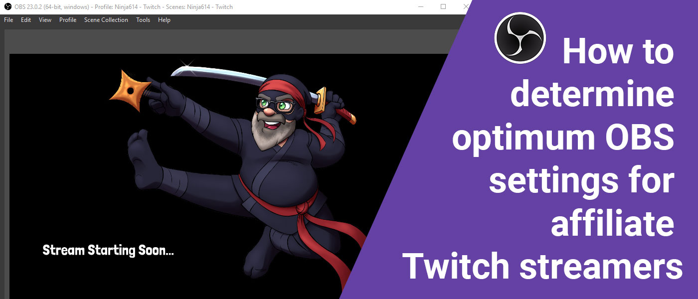 setting obs for twitch in high quality